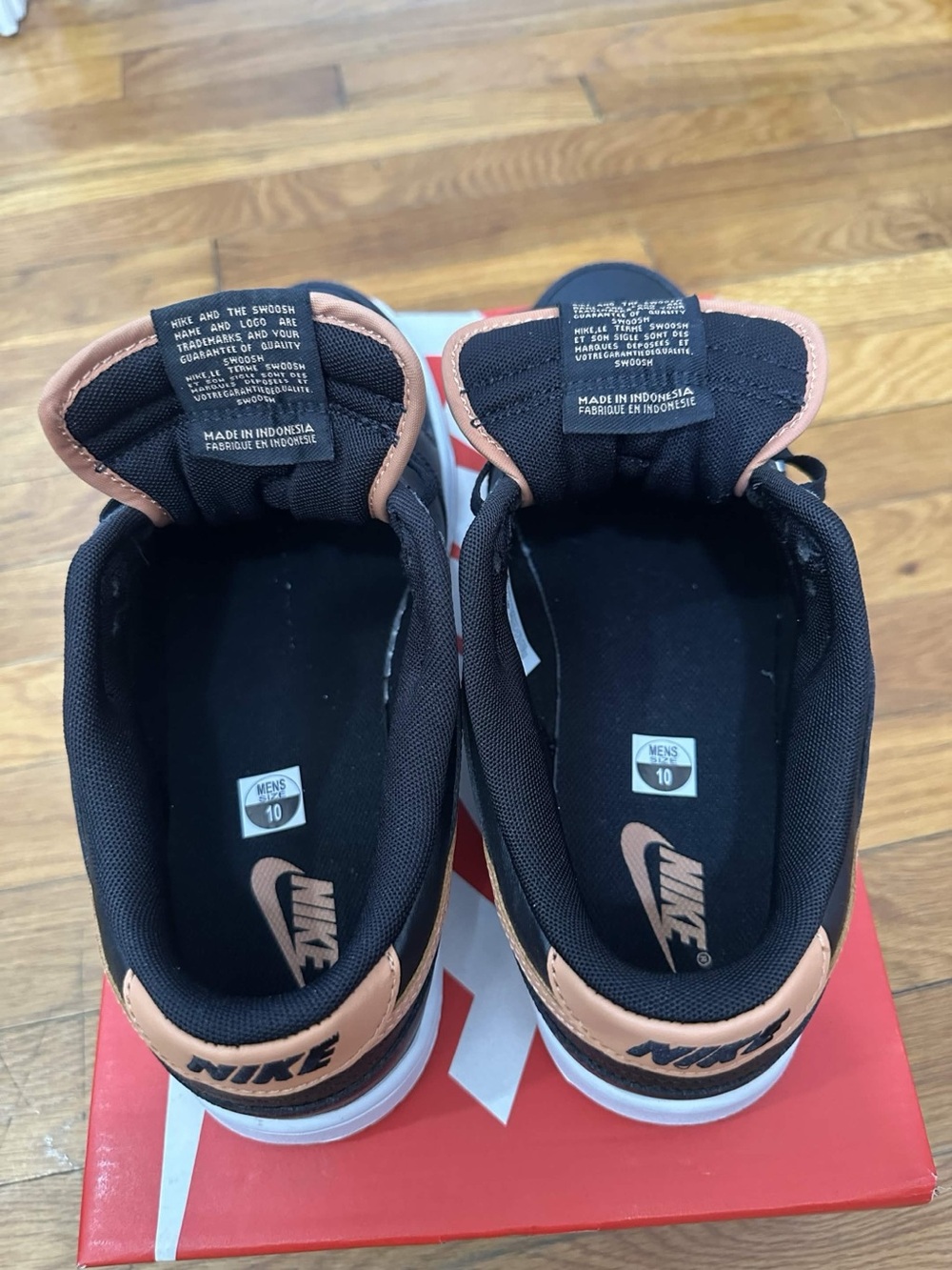 *Slightly Used* Nike Dunk Low Men Black Brown (DV0831-004) Size 10 - Picture 10 of 11